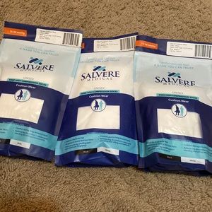 Salvere unisex white knee-high compression socks sz medium 15-20 compression (3)